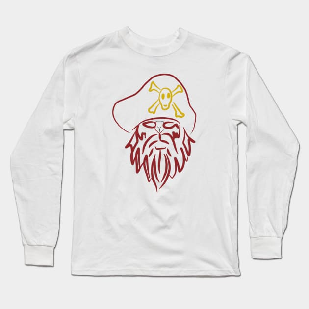 Abstract pirate Long Sleeve T-Shirt by Magination